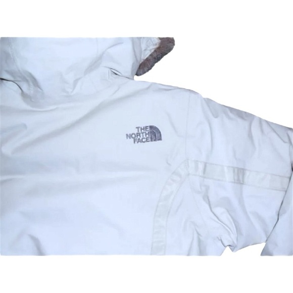 $598 VINTAGE North Face Arctic Parka Medium Ivory Waterproof Short Sealed Seams - Picture 8 of 16